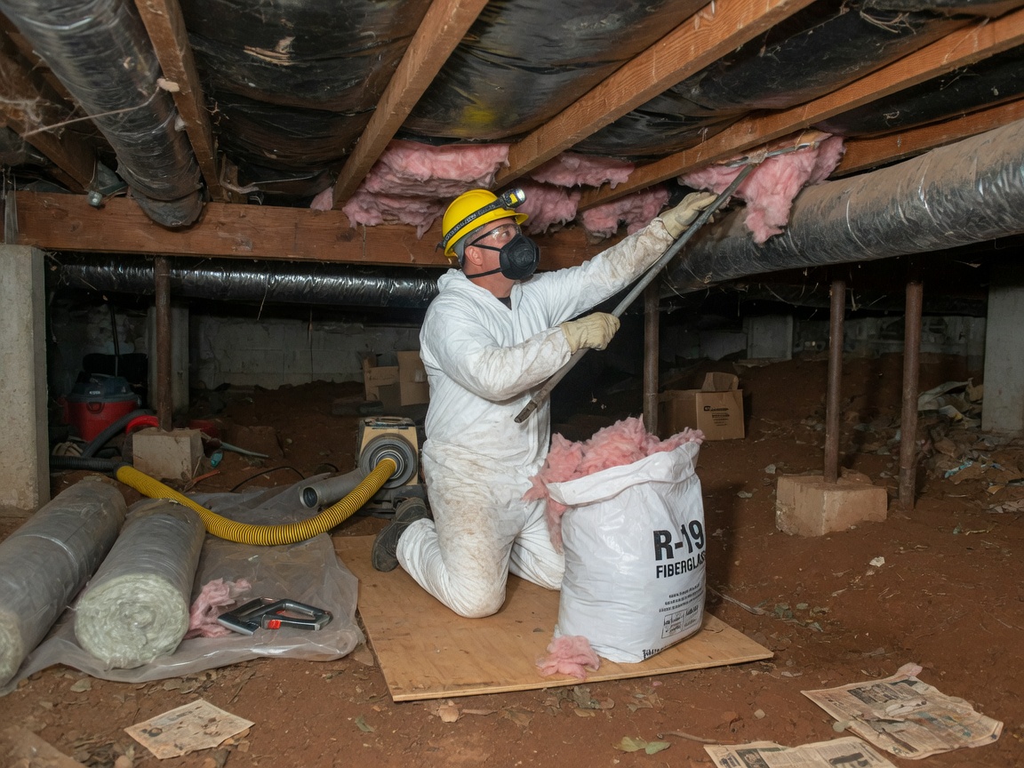 crawl space repair in Sperry